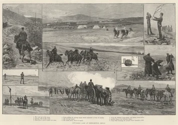 Campamento de artillería en Okehampton, Devon